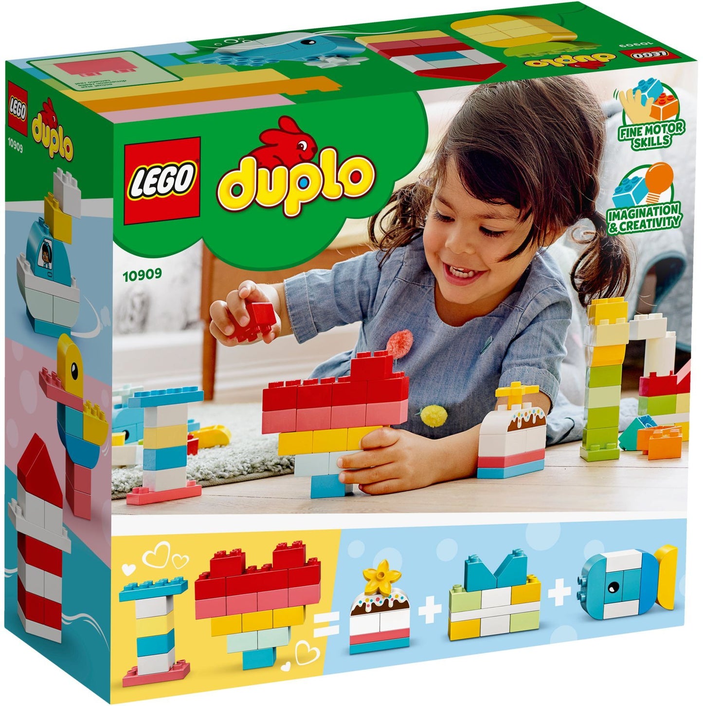 LEGO 10909 DUPLO Classic Brick Box 80pc Creative Building Toy Toddlers 1.5+