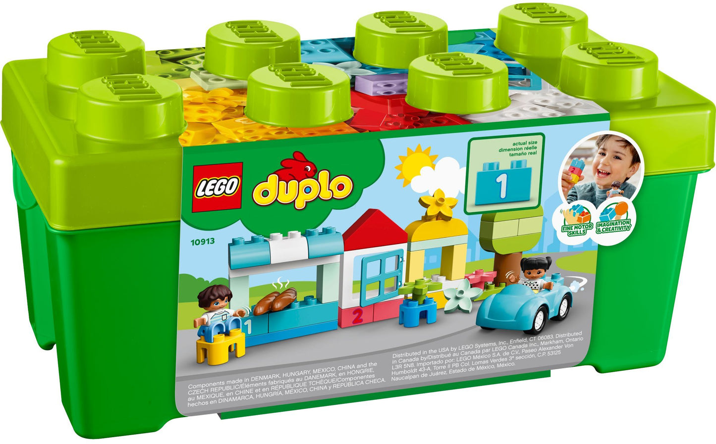 LEGO 10913 DUPLO Classic Brick Box 65pc Toddler Building Set