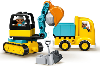 LEGO DUPLO 10931 Truck and Tracked Excavator- Auzzi Store