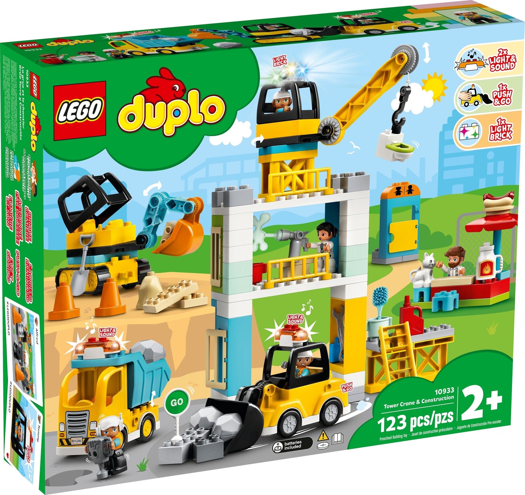 LEGO 10933 DUPLO Tower Crane & Construction Playset - SuperSaverAU - view 1