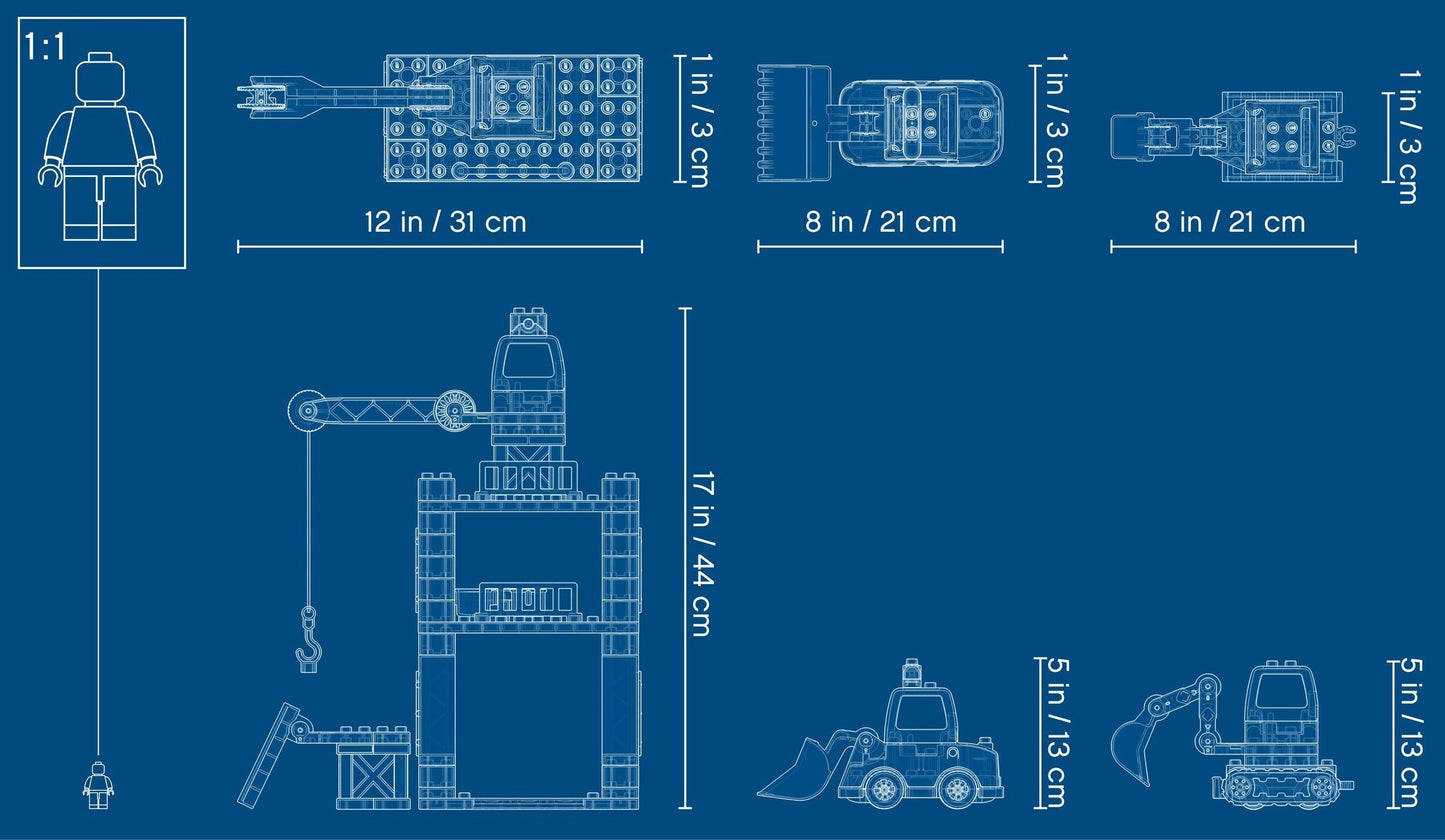 LEGO 10933 DUPLO Tower Crane & Construction Playset