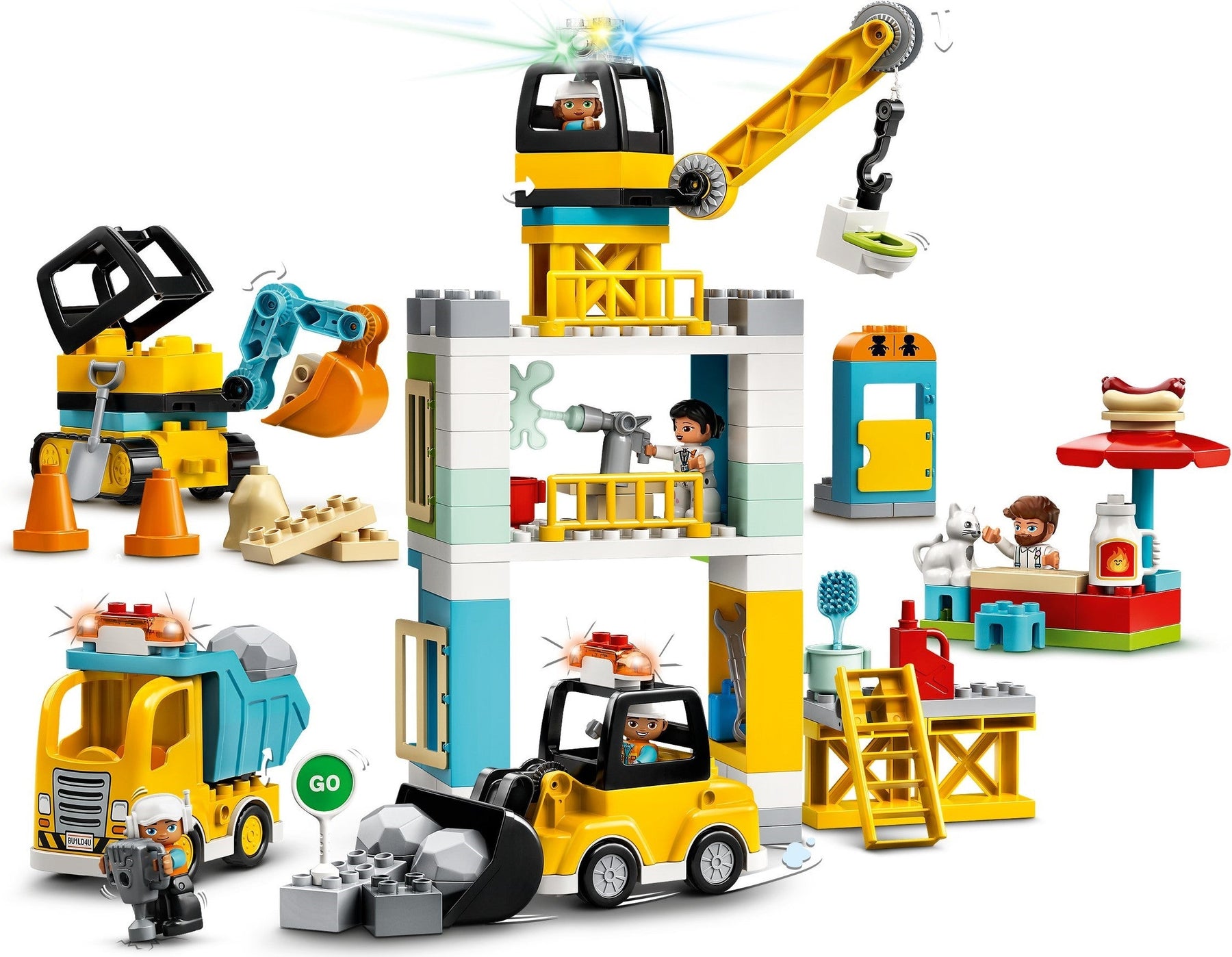 LEGO 10933 DUPLO Tower Crane & Construction Playset - SuperSaverAU - view 7