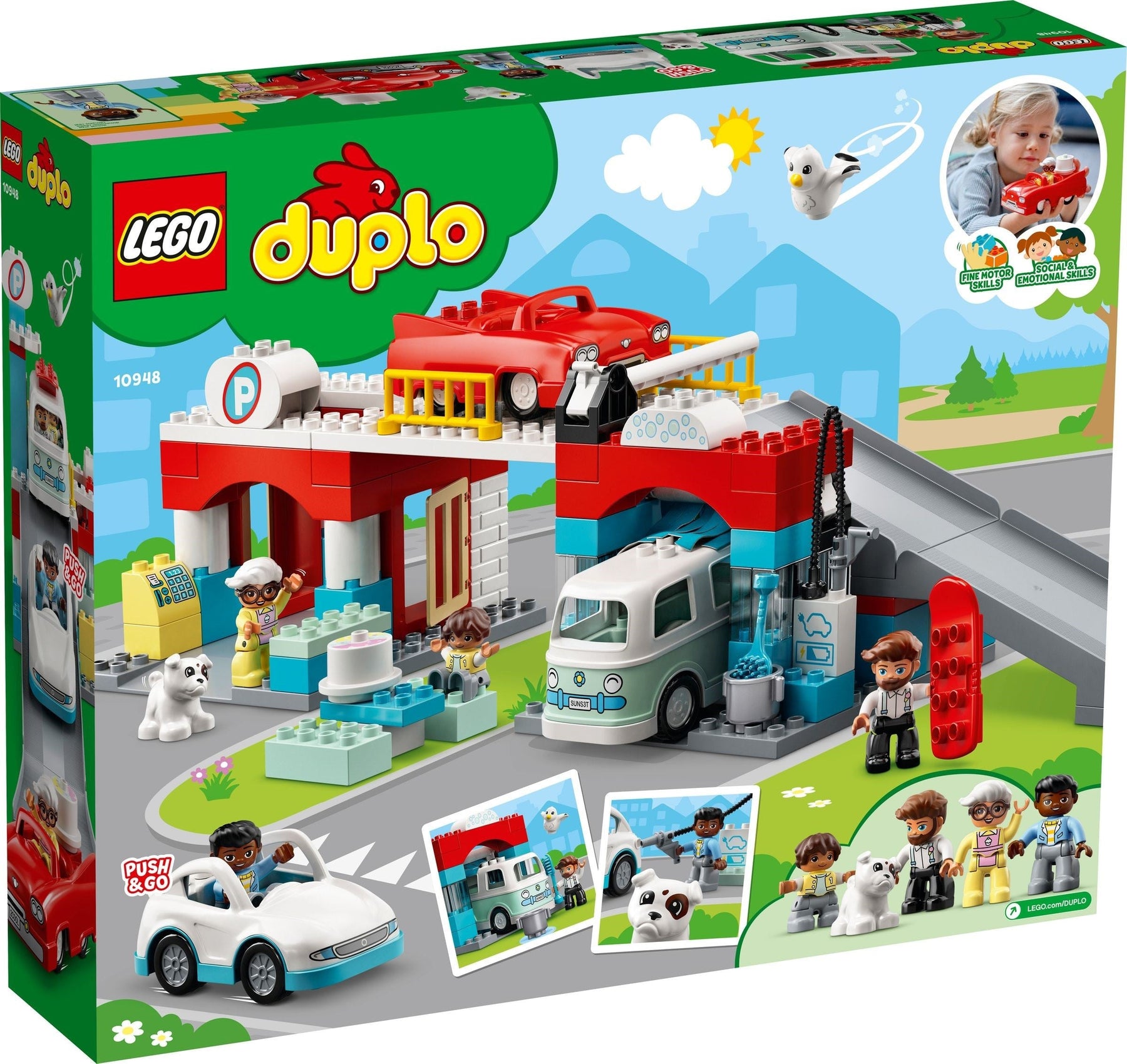 LEGO 10948 DUPLO Town Car Wash & Parking Garage Playset - SuperSaverAU - view 2