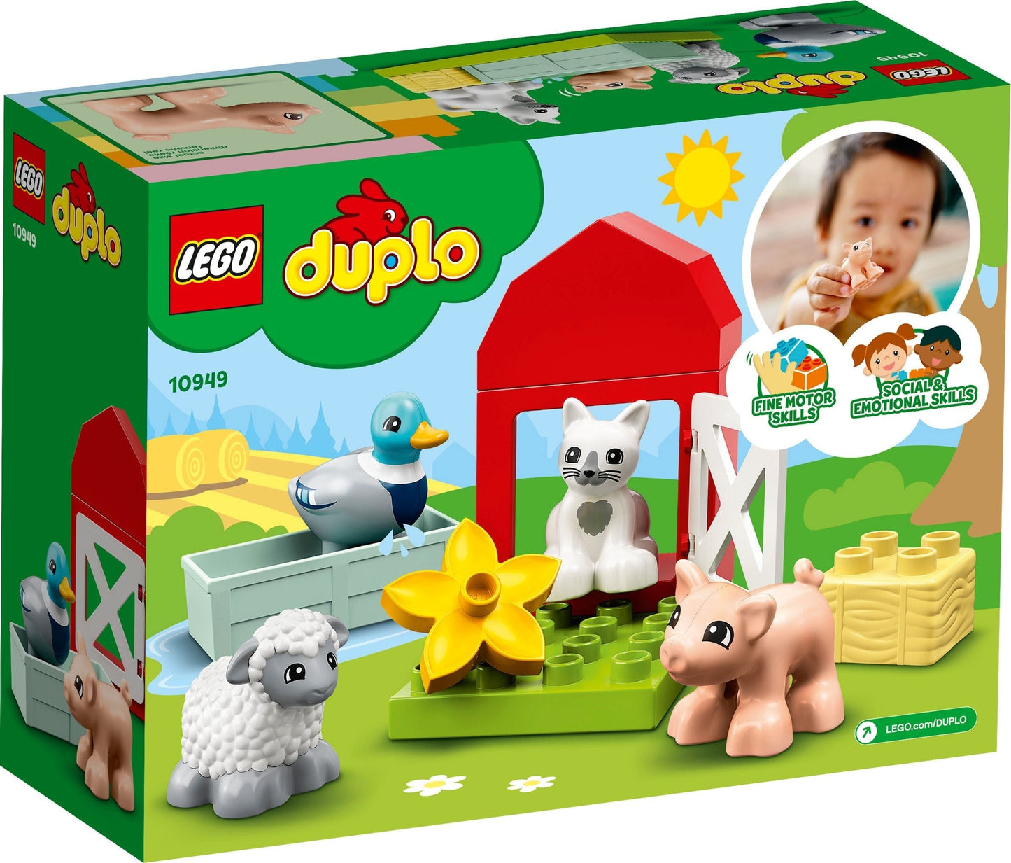 LEGO 10949 DUPLO Farm Animal Care Playset for Toddlers