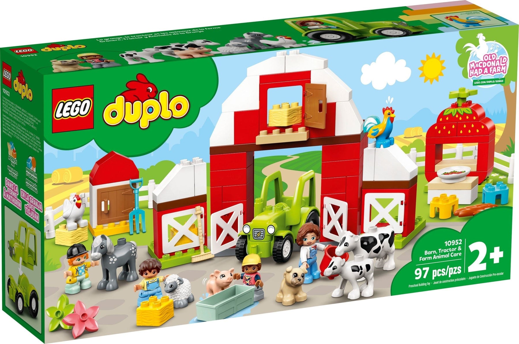 LEGO 10952 DUPLO Town Barn, Tractor & Animals - SuperSaverAU - view 1