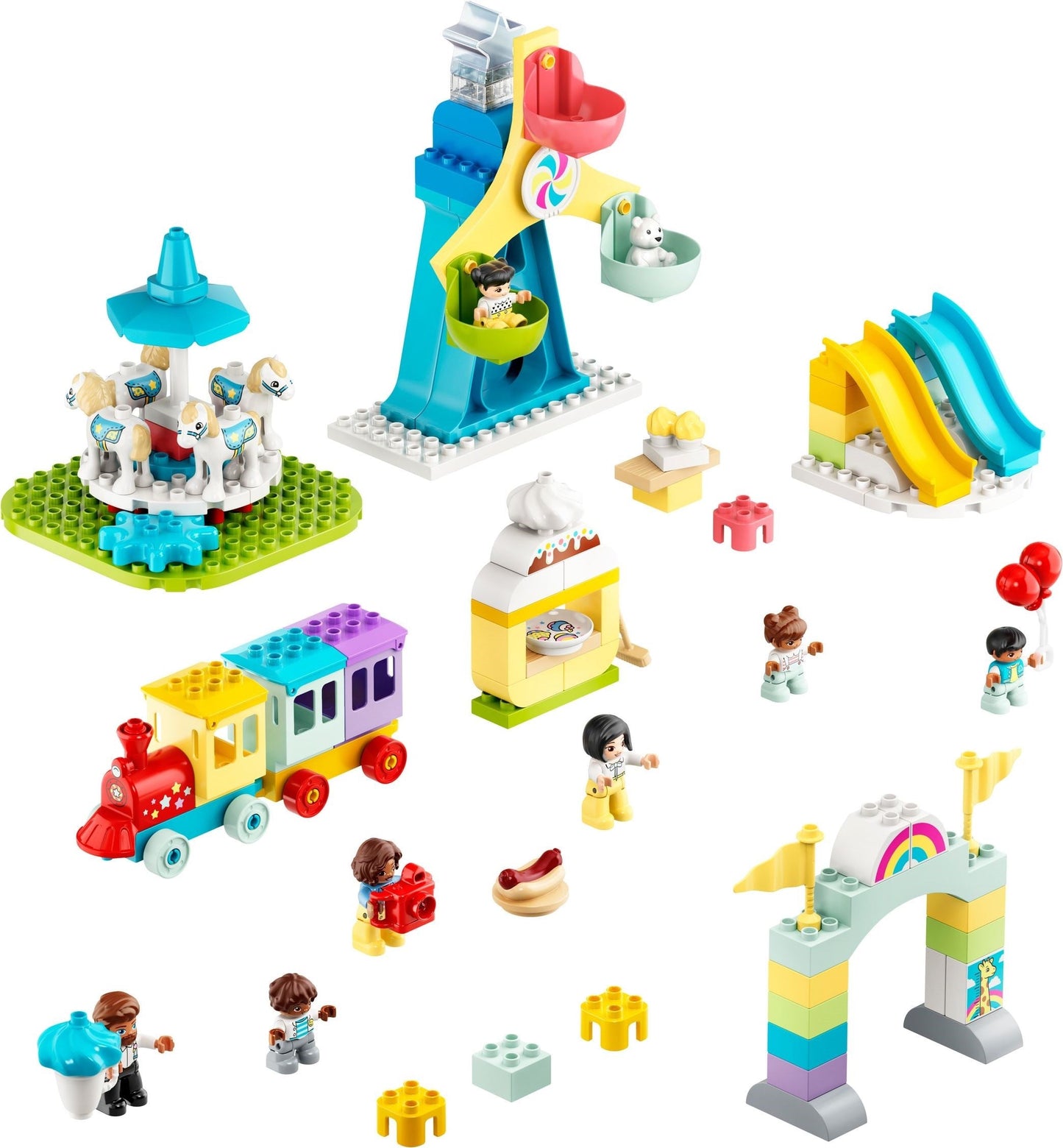 LEGO 10956 DUPLO Town Amusement Park - Funfair Playset for Toddlers
