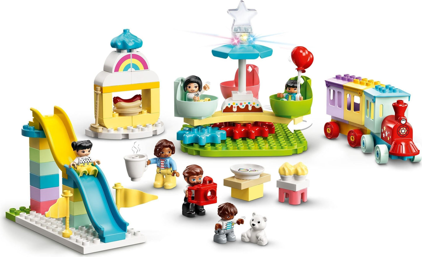 LEGO 10956 DUPLO Town Amusement Park - Funfair Playset for Toddlers