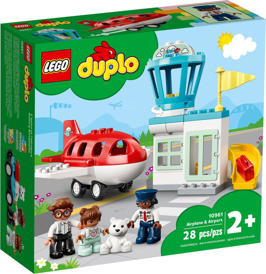 LEGO 10961 DUPLO Airport & Airplane Playset for Toddlers