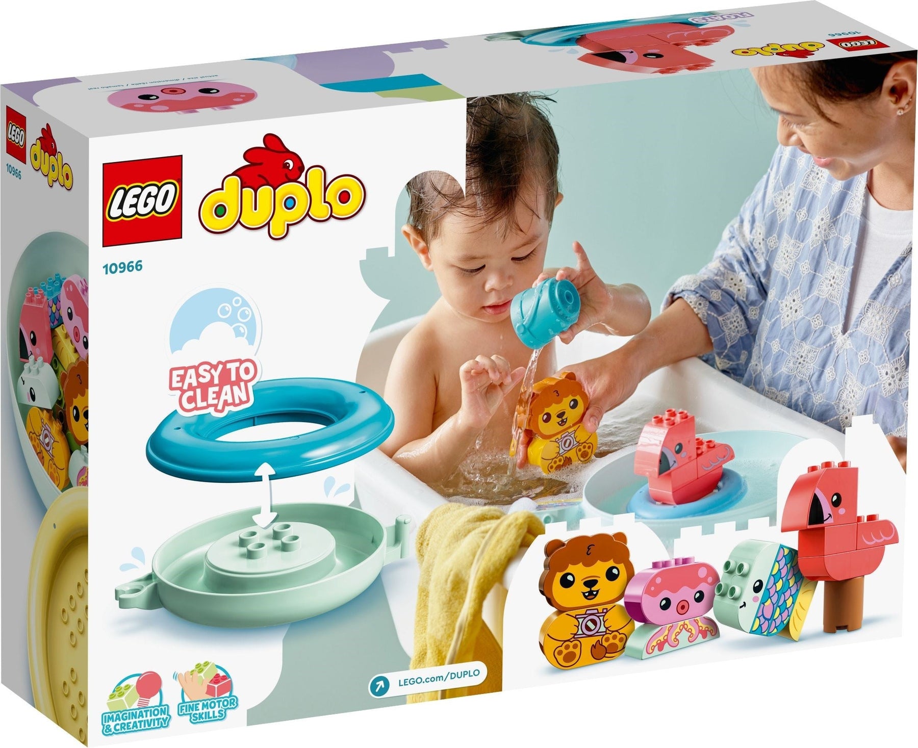 LEGO 10966 DUPLO Bath Time Fun: Floating Animal Island Playset - SuperSaverAU - view 5