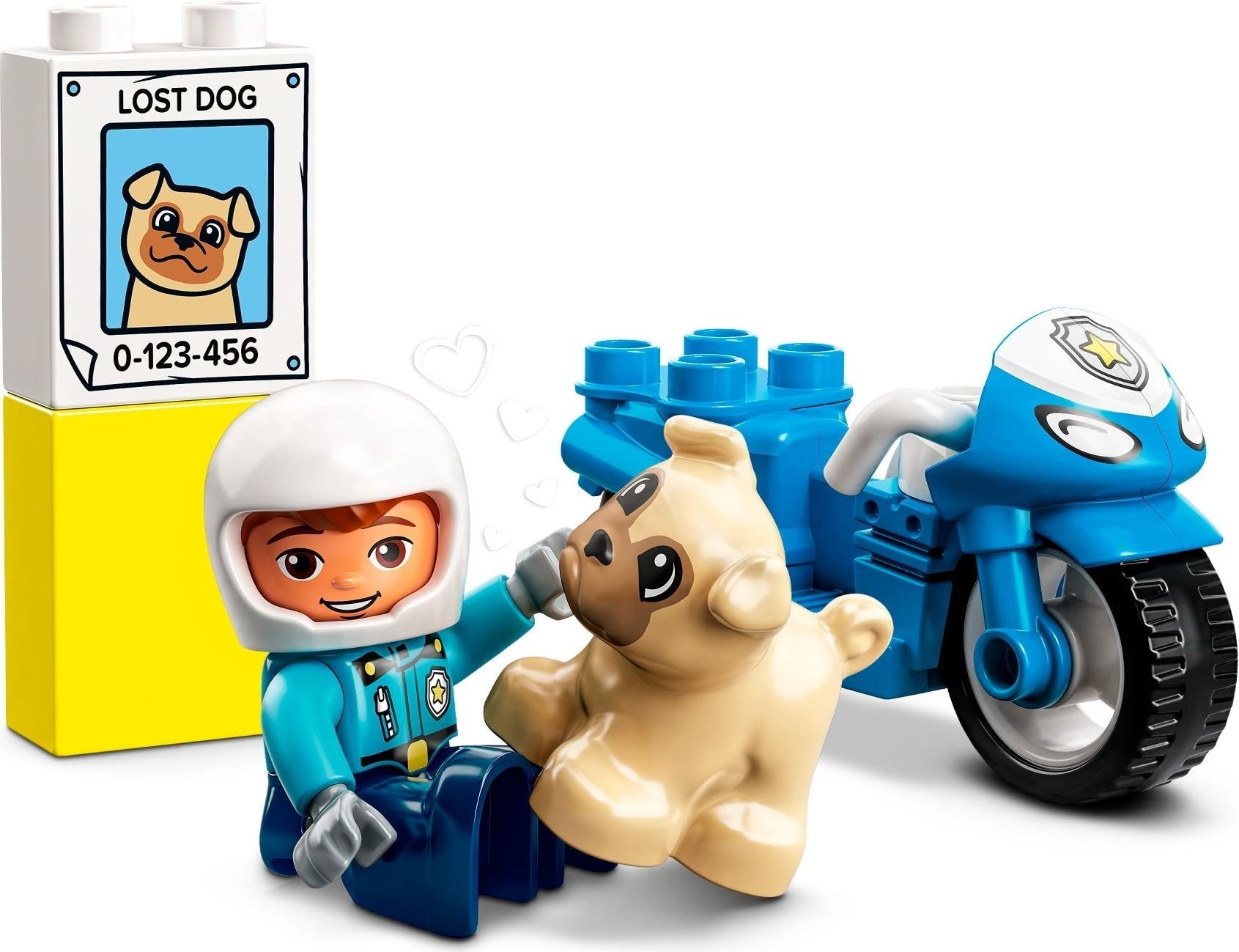 LEGO 10967 DUPLO Police Motorcycle Rescue Toy for Toddlers - SuperSaverAU - view 2