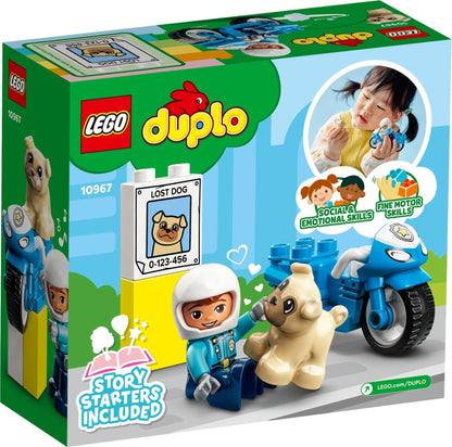 LEGO 10967 DUPLO Police Motorcycle Rescue Toy for Toddlers