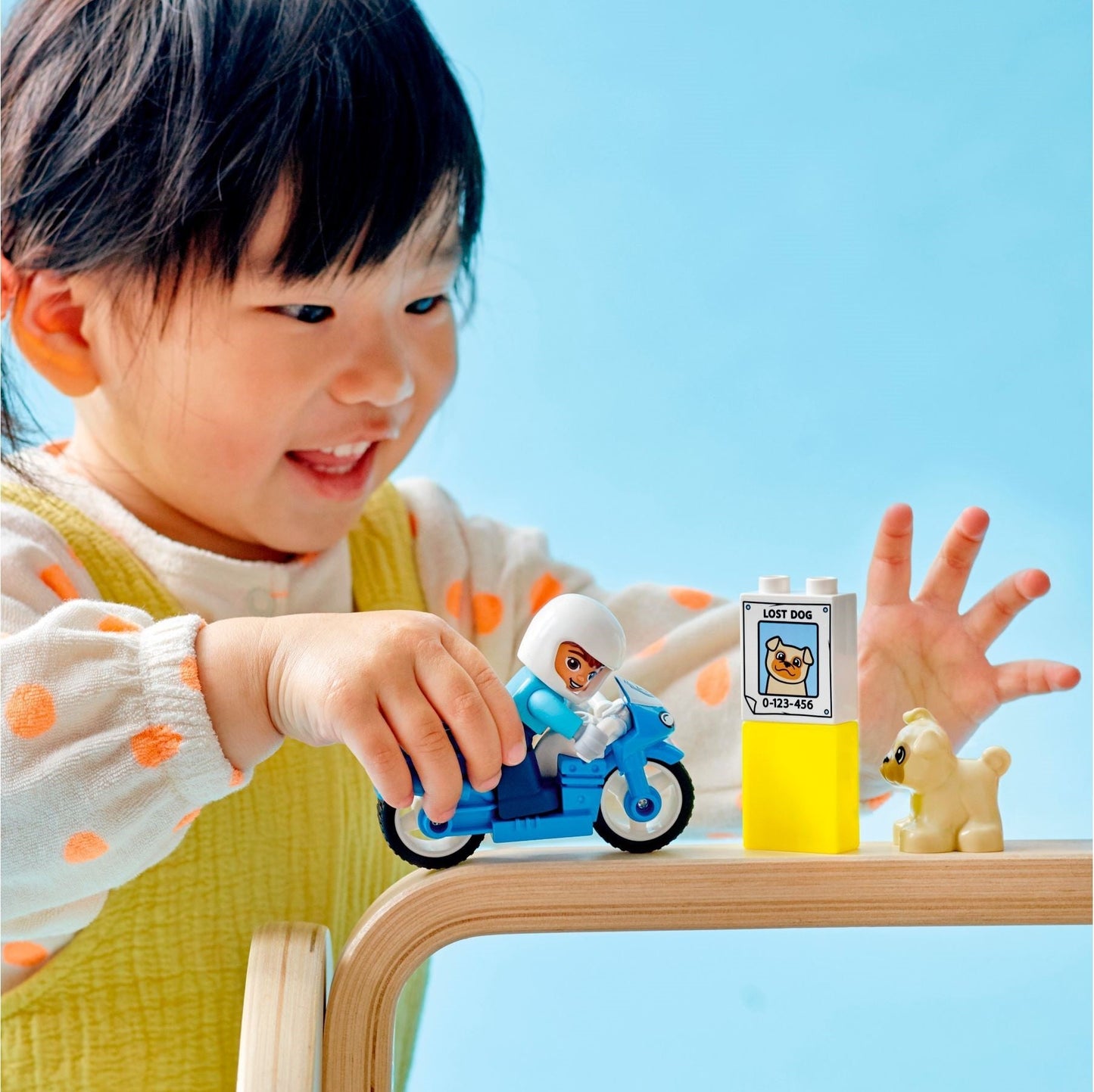 LEGO 10967 DUPLO Police Motorcycle Rescue Toy for Toddlers