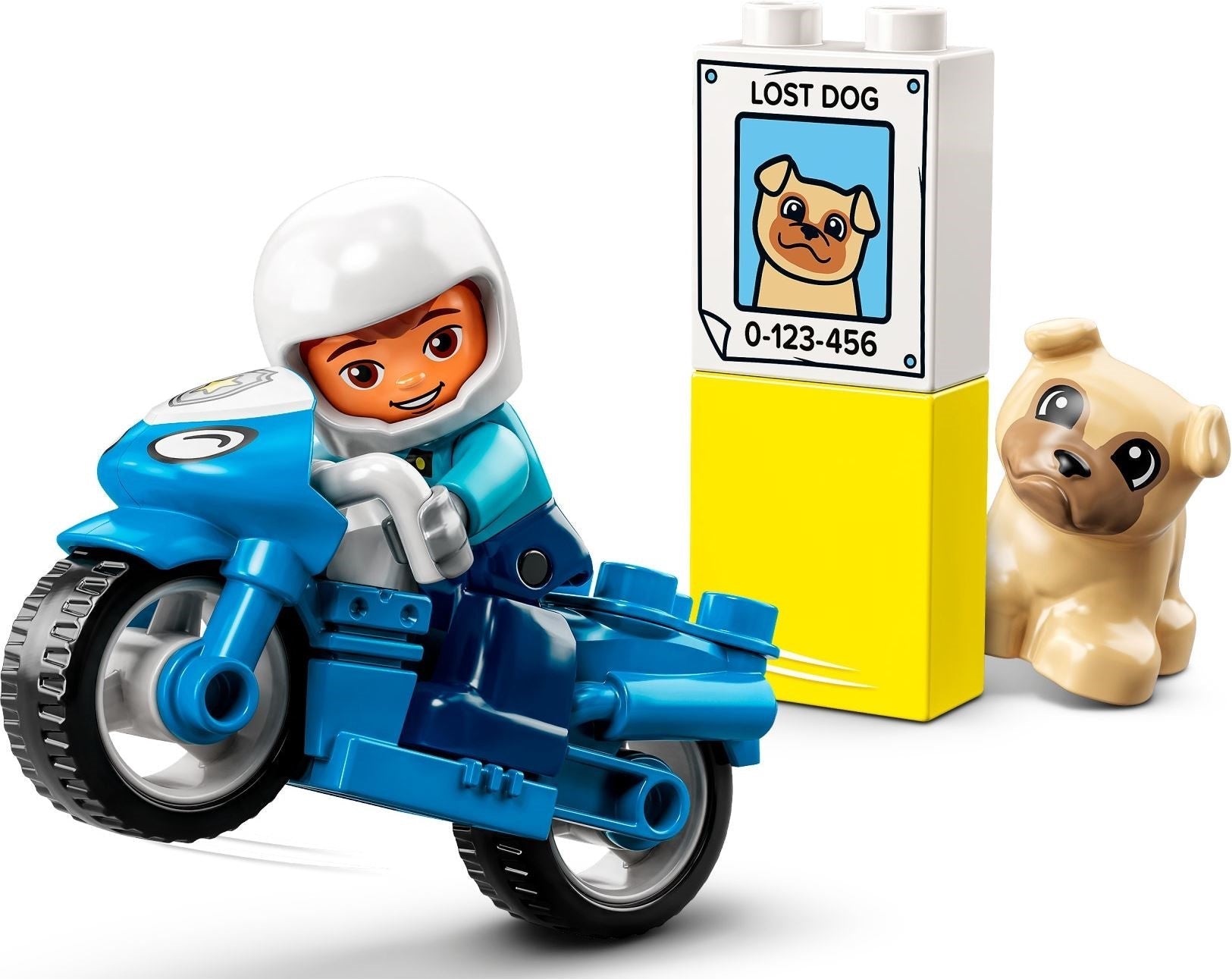 LEGO 10967 DUPLO Police Motorcycle Rescue Toy for Toddlers - SuperSaverAU - view 5