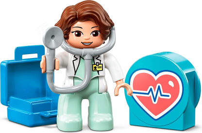 LEGO 10968 DUPLO Rescue Doctor Visit Playset