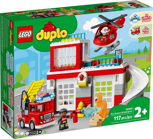 LEGO 10970 DUPLO Rescue Fire Station & Helicopter