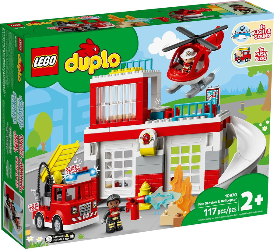 LEGO 10970 DUPLO Rescue Fire Station & Helicopter - SuperSaverAU - view 1