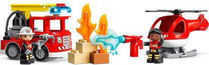 LEGO 10970 DUPLO Rescue Fire Station & Helicopter