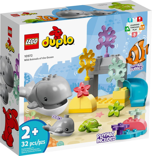 LEGO 10972 DUPLO Wild Ocean Animals | Toddler Learning Toy