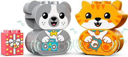 LEGO 10977 Puppy & Kitten Sounds Toy | DUPLO Animals for Toddlers 18+ Months