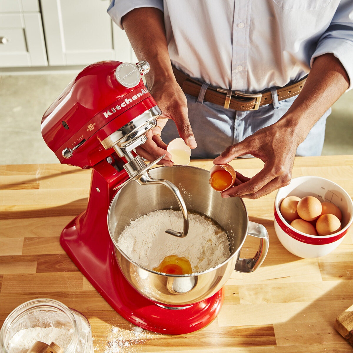 KitchenAid Queen of Hearts Stand Mixer 4.8L - 300W, Passion Red, Tilt-Head, 10 Speeds - 5KSM180HASD