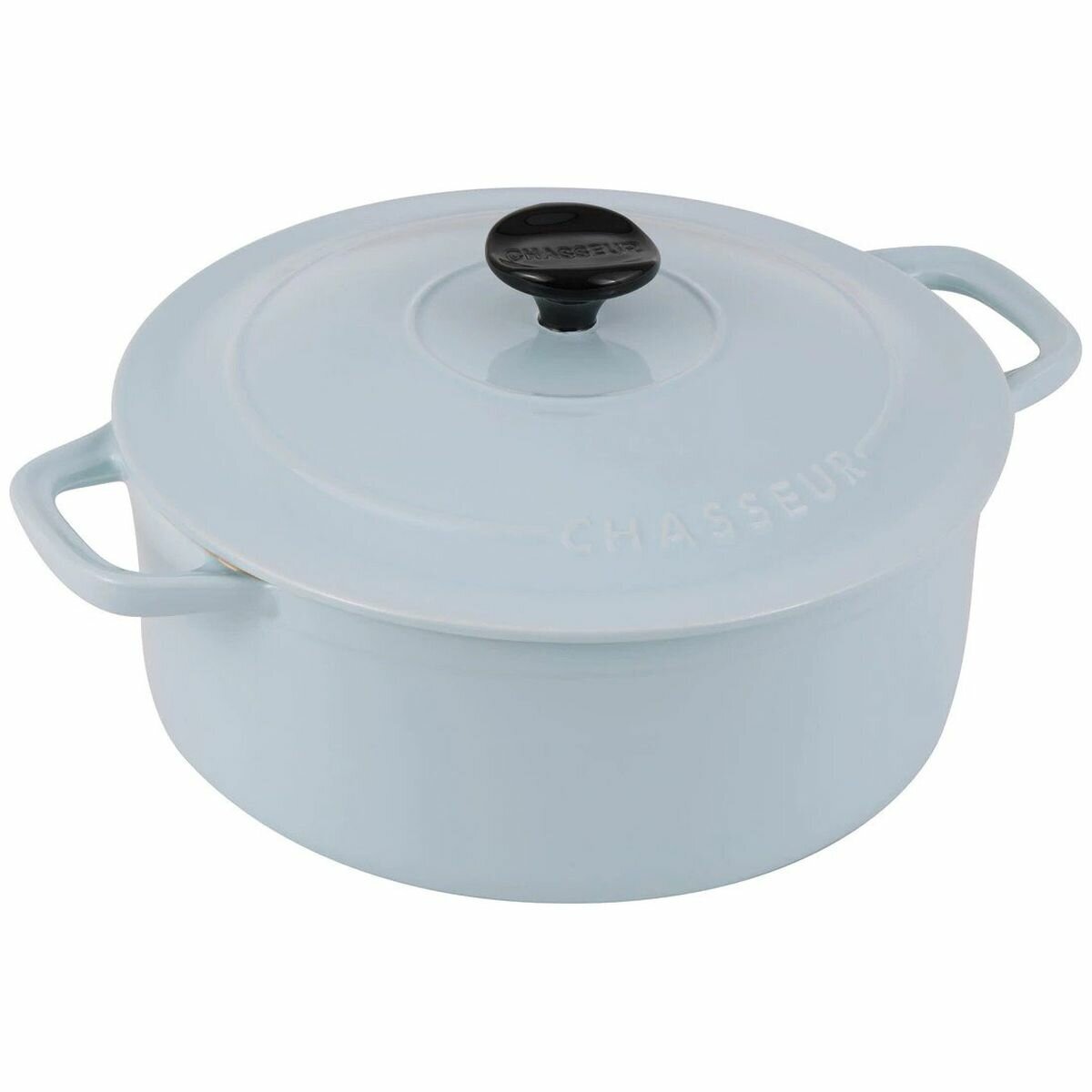 Chasseur Macaron Collection 24cm Stoneware Casserole - Duck Egg Blue, Oven to 220°C - 19618
