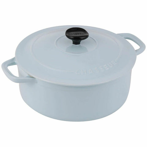 Chasseur Macaron Collection 24cm Stoneware Casserole - Duck Egg Blue, Oven to 220°C - 19618
