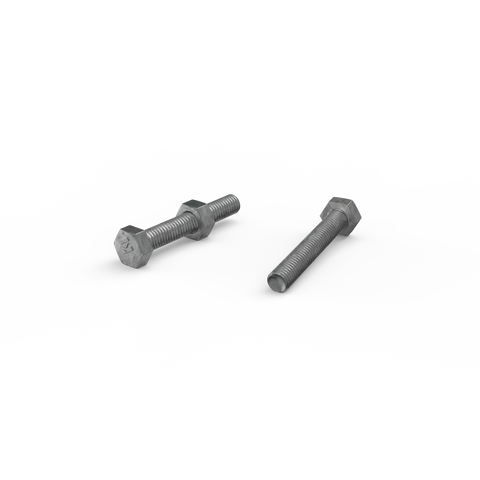 Zenith M6 x 40mm Hot Dip Galvanised Hex Head Bolts and Nuts Each - SuperSaverAU - view 1
