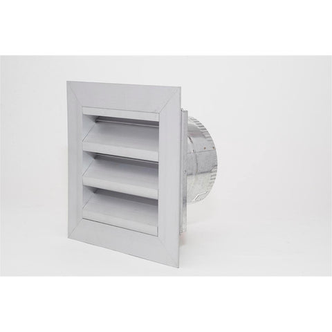 Pacific Air 125mm Aluminium Weatherproof Louvre Vent - Grey - Durable - Pest Resistant - SuperSaverAU - view 1