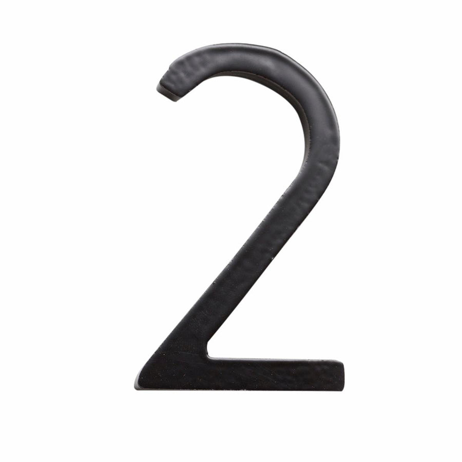 Sandleford House Number 2 - 75mm - Black - Galvanised Steel - Concealed Fixings - SuperSaverAU - view 1