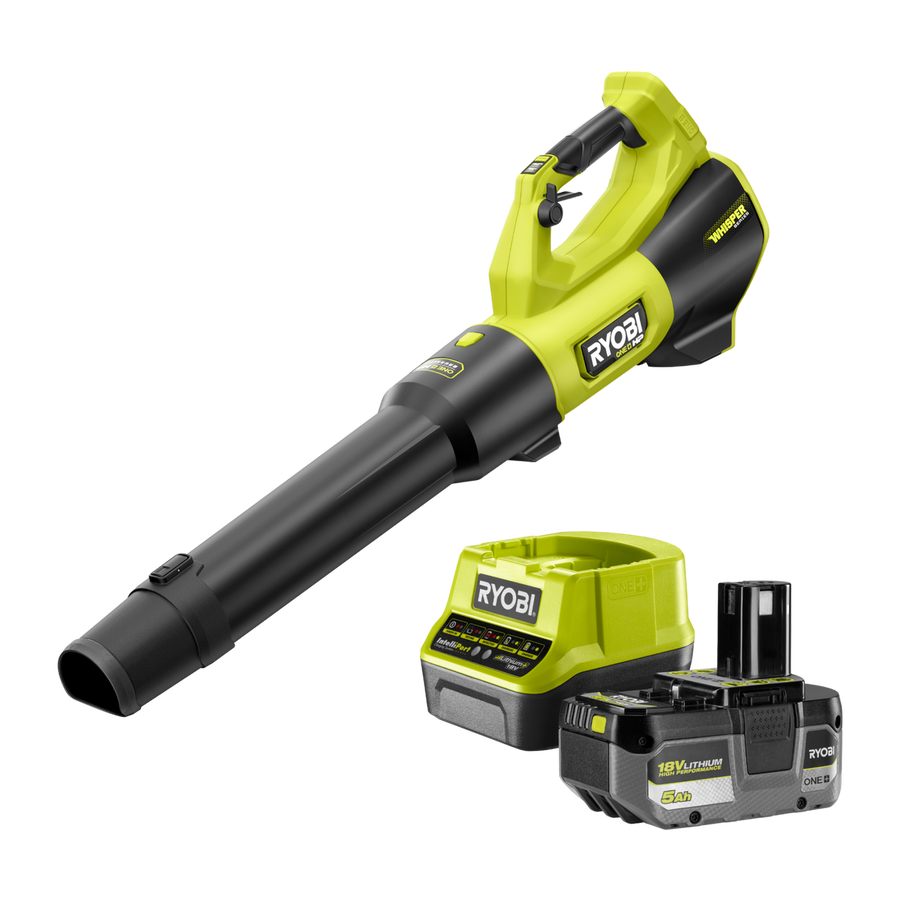 Ryobi 18V ONE+ HP Jet Blower 510CFM 5.0Ah Kit R18XBLW55 - Efficient Debris Clearance - SuperSaverAU - view 1