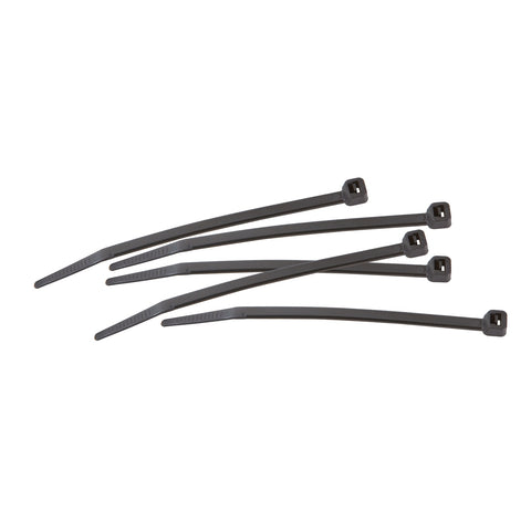 Crescent 100mm x 2.5mm Black UV Resistant Nylon Cable Ties 100 Pack