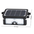Arlec 7W Black Solar Powered Sensor LED Floodlight 800lm LVS937BK