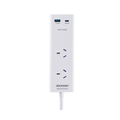 Jackson 2 Outlet Portable Powerboard - 0.9m Lead - PD 20W USB-C - White - SuperSaverAU - view 2