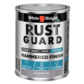 White Knight Rust Guard Gunmetal Gloss Hammered Finish Paint 1L Metal