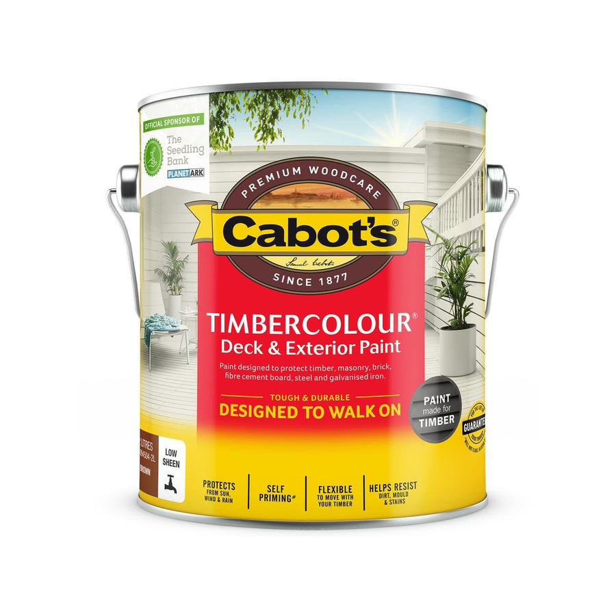 Cabot's Timbercolour Deck Paint 2L Brown UV Resistant Water Based - SuperSaverAU - view 1