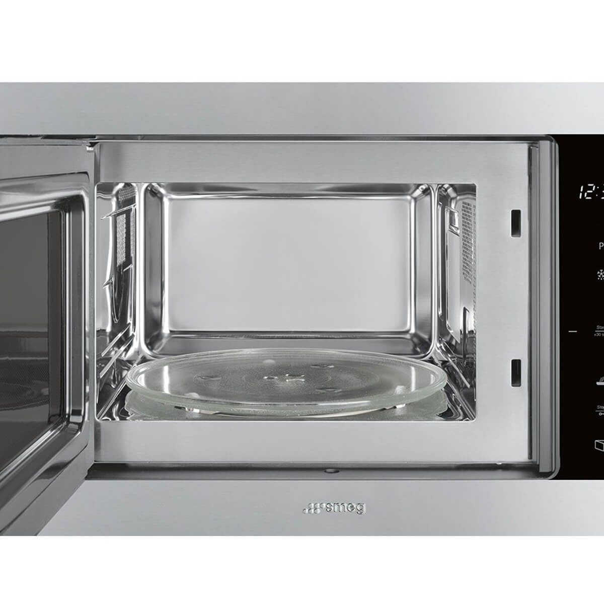 Smeg Classic 25L Built-In Microwave with Grill - Stainless Steel, 900W Microwave, 1000W Grill - FMIA325X