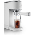 DeLonghi Dedica Duo Cold Brew Coffee Machine - 15 Bar Pump, Slim Full Metal Design, White - EC890WI