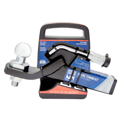 Hayman Reese 50mm Tow Ball Mount Security Kit 3500kg with Lockable Hitch Pin