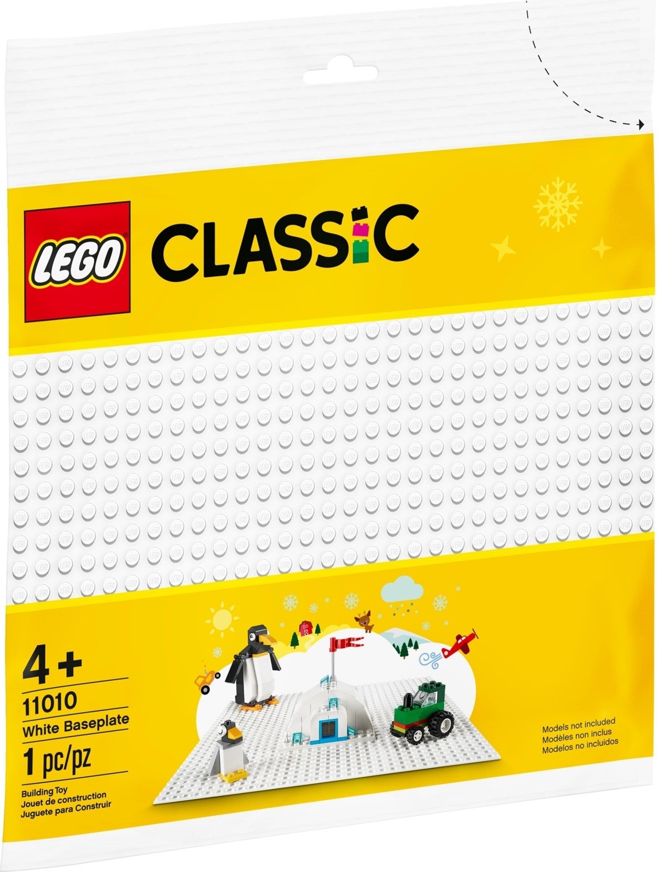 LEGO 11010 White Baseplate 32x32 Studs Building Plate