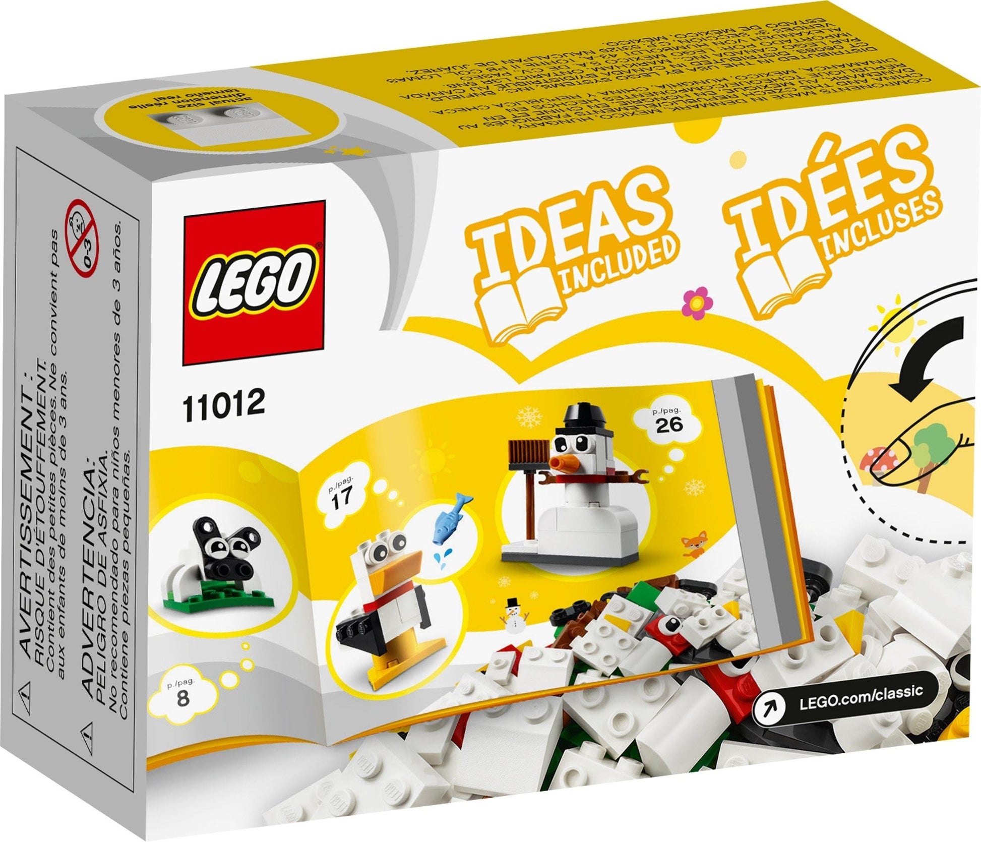 LEGO Classic 11012 Creative White Bricks- Auzzi Store
