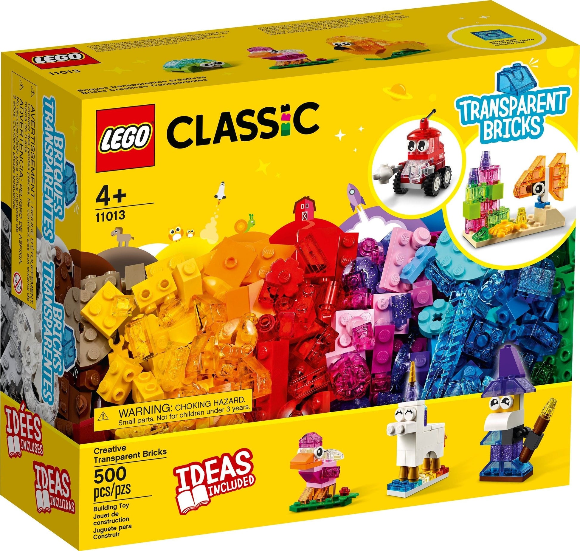 LEGO Classic Series 11013 Creative Transparent Bricks- Auzzi Store