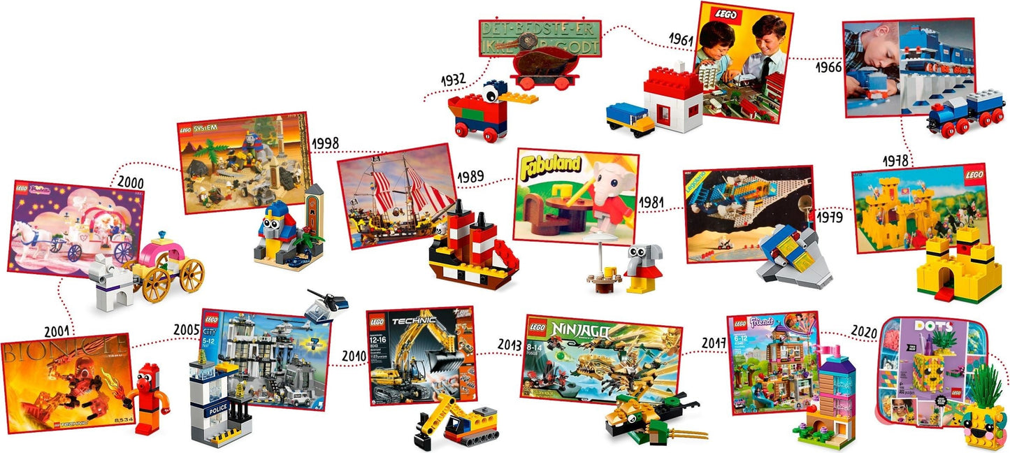 LEGO 11021 Classic 90 Years of Play Building Set (1100 Pieces)