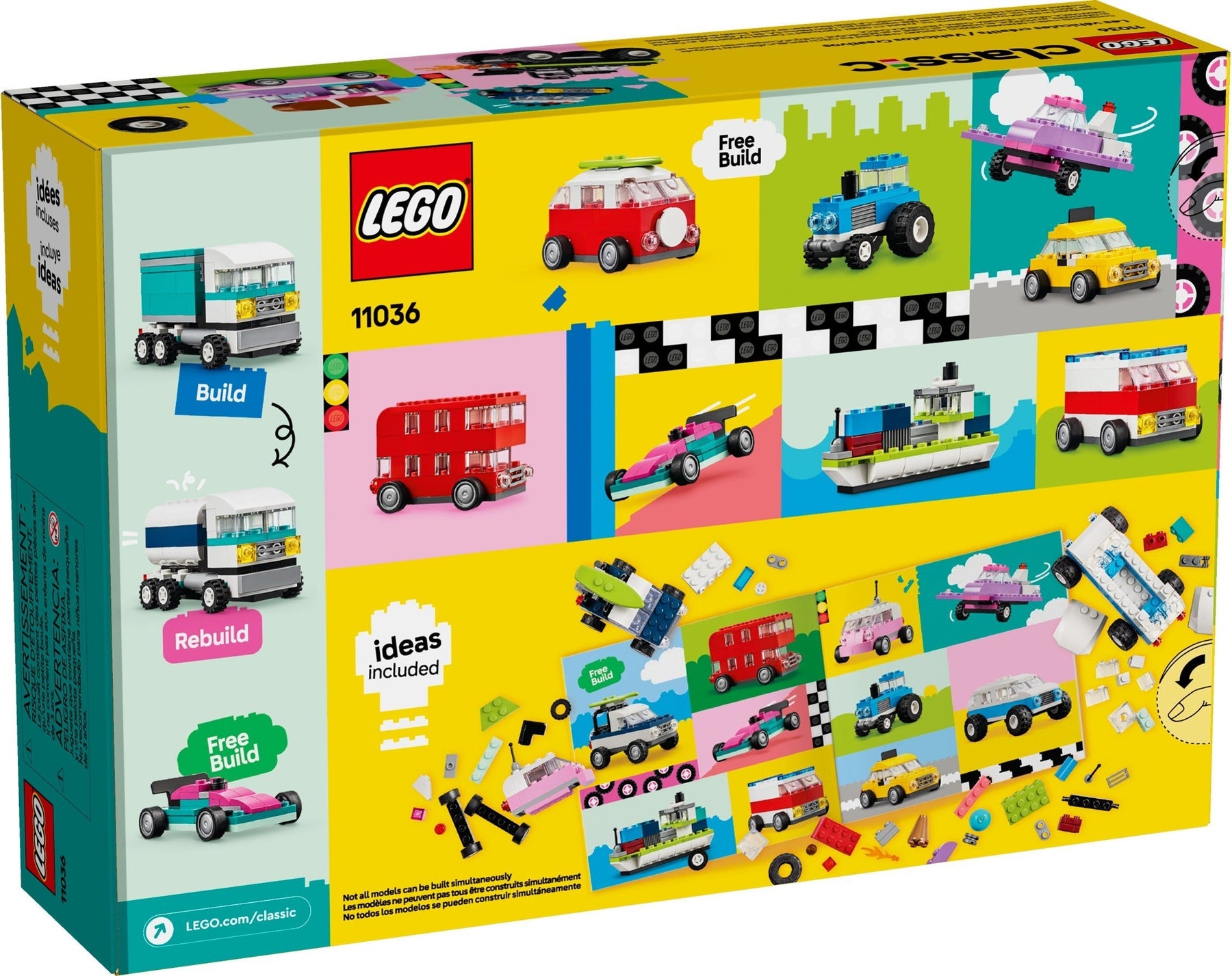 LEGO Classic 11036 Creative Vehicles 900 pcs - SuperSaverAU - view 2