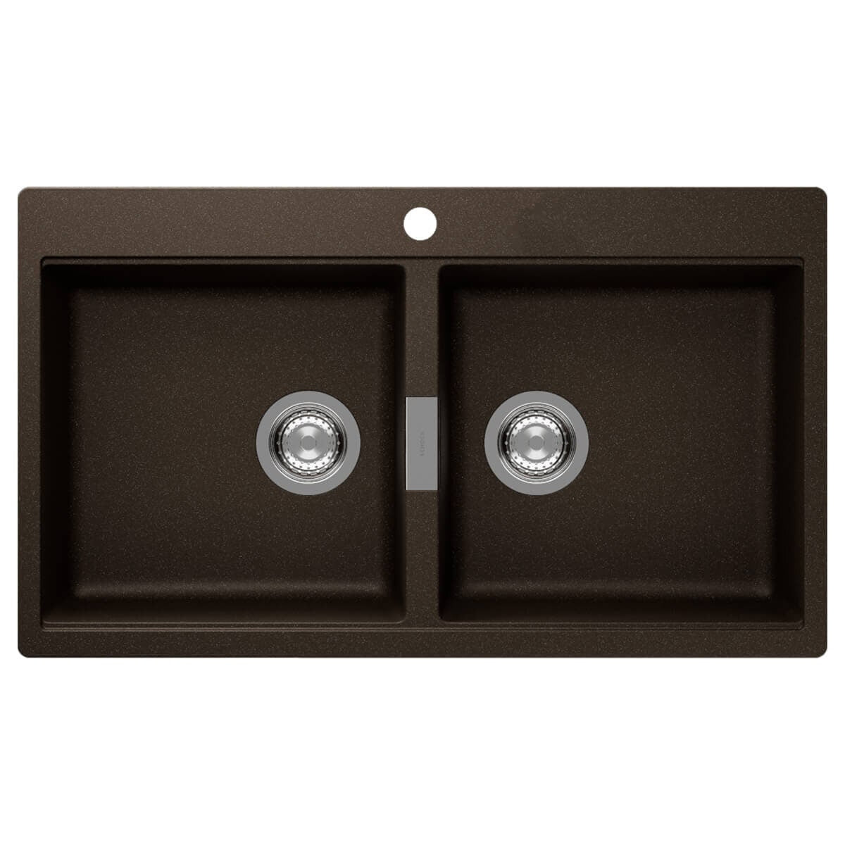Abey Schock Horizont Double Bowl Sink - Bronze Cristadur, Heat Resistant to 180°C, Topmount - N200BZ