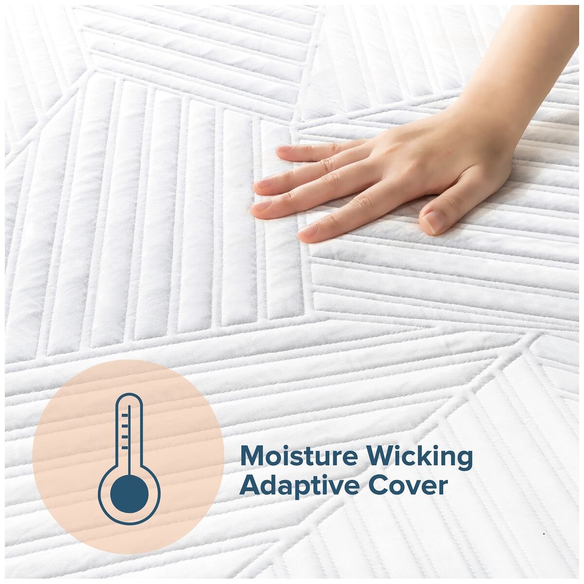 Zinus Deluxe Hybrid Pocket Spring Memory Foam Double Mattress - Jacquard Cover - AU-MSHPHB-12D