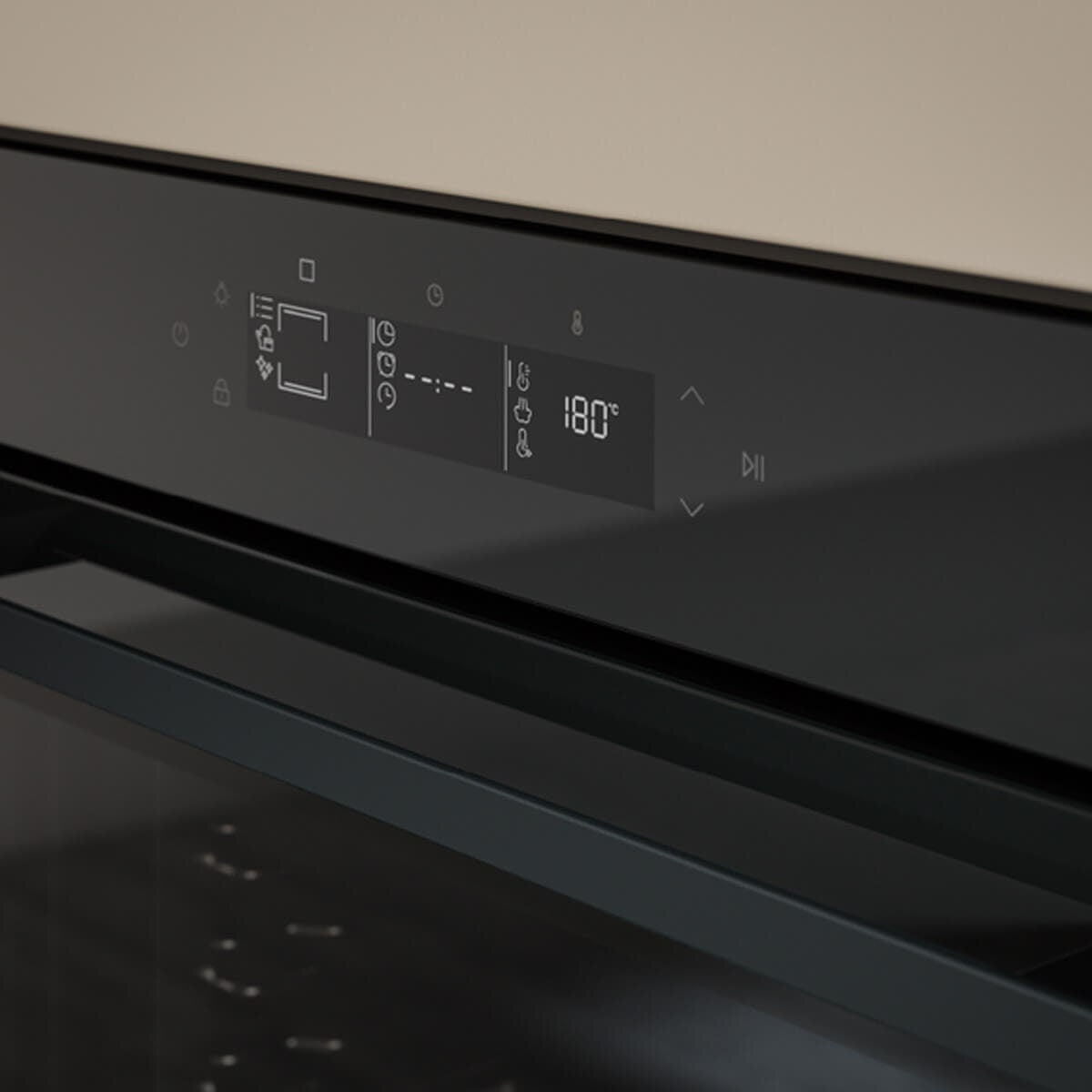 Haier 60cm 500 Series Pyrolytic Oven - 78L, 14 Functions, Steam Assist, Air Fry, Wi-Fi, Black - HWO60S14TPB6