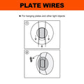 Everhang Brass Plated Hanging Plate Wires 25-36cm