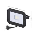 Deta 24W LED Slim Profile Security Flood Light - 2400 Lumens - Black - SuperSaverAU - view 4