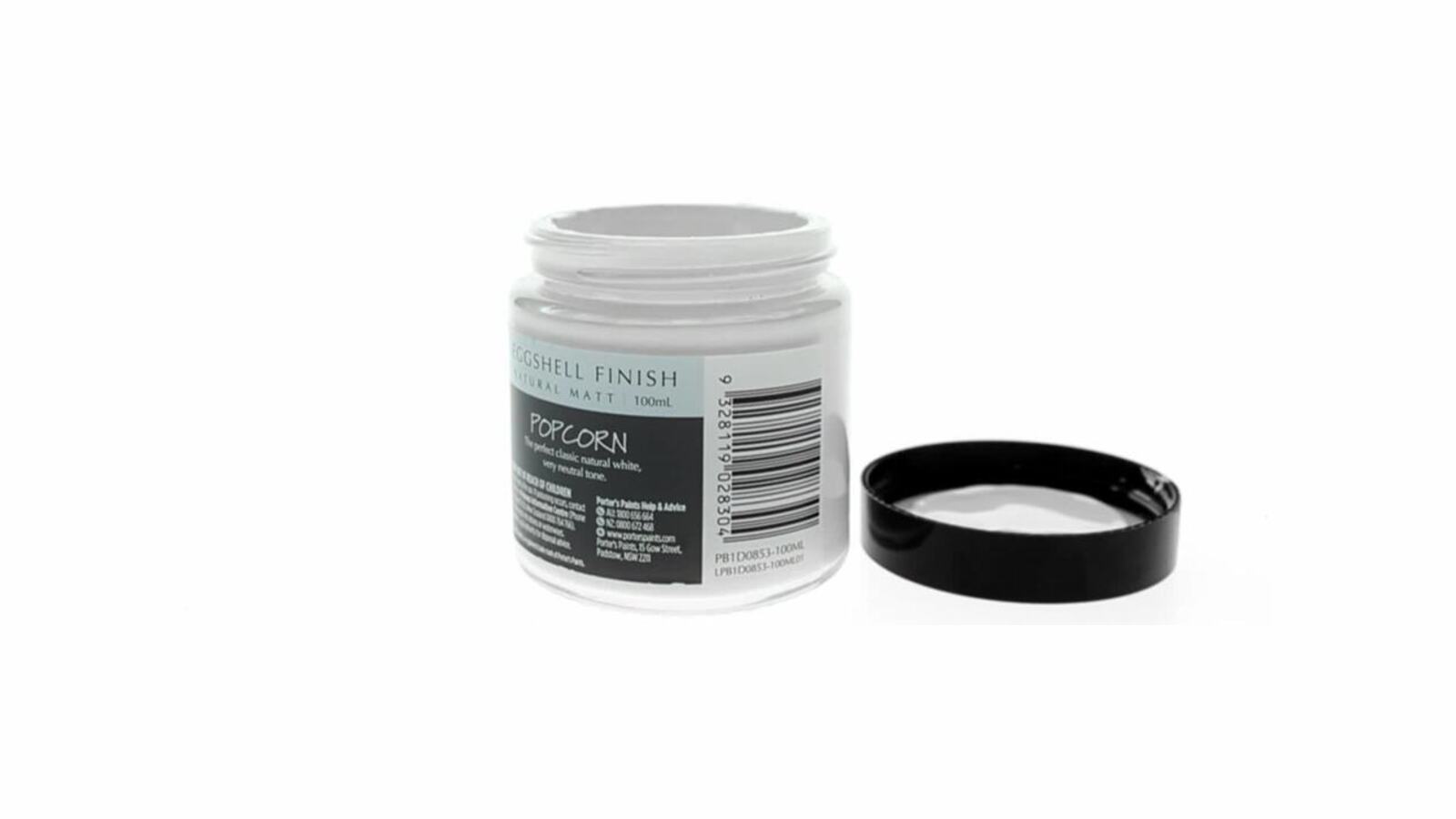 Porter's 100ml Popcorn Eggshell Broadwall Washable Paint Sample