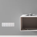 DETA Five Outlet Power Point White Polycarbonate 10A 250V for Kitchens